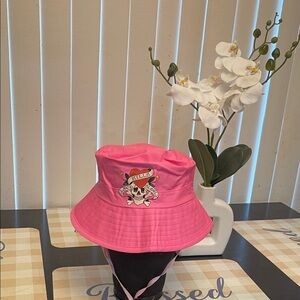 Ed Hardy Pink Skull Bucket Hat